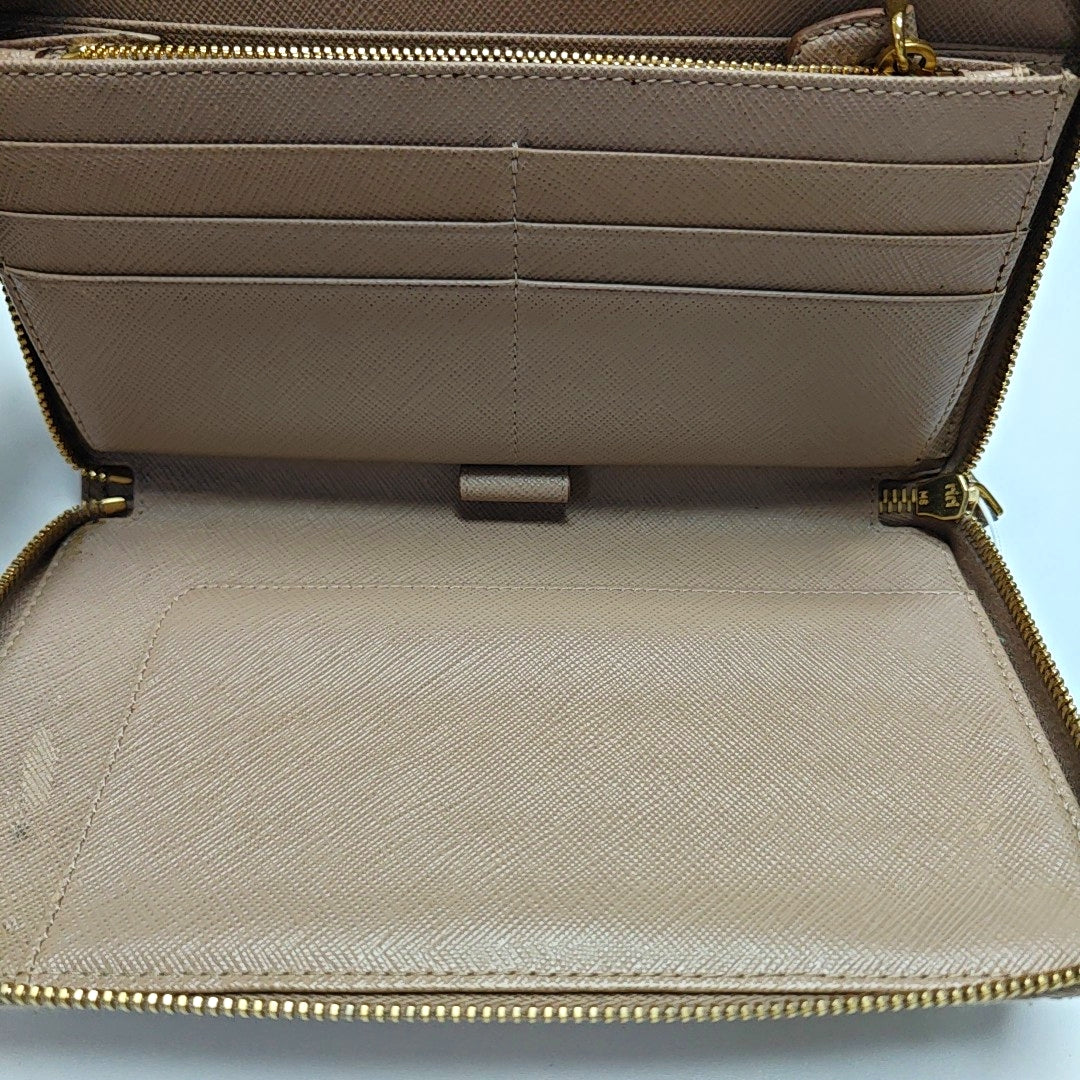 Saffiano Calfskin Wallet Pink
