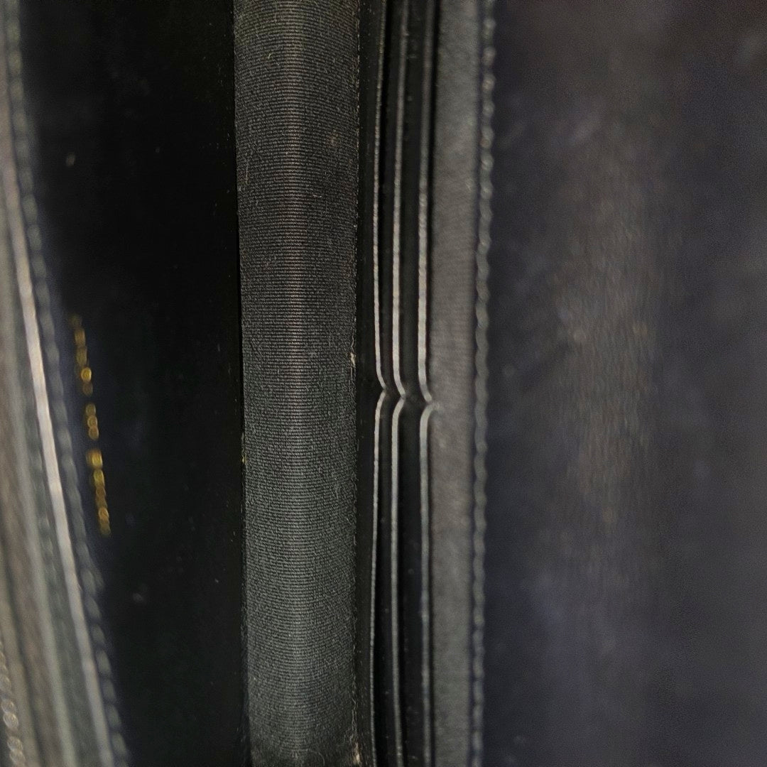 WOC Quilted Grained Calfskin Black