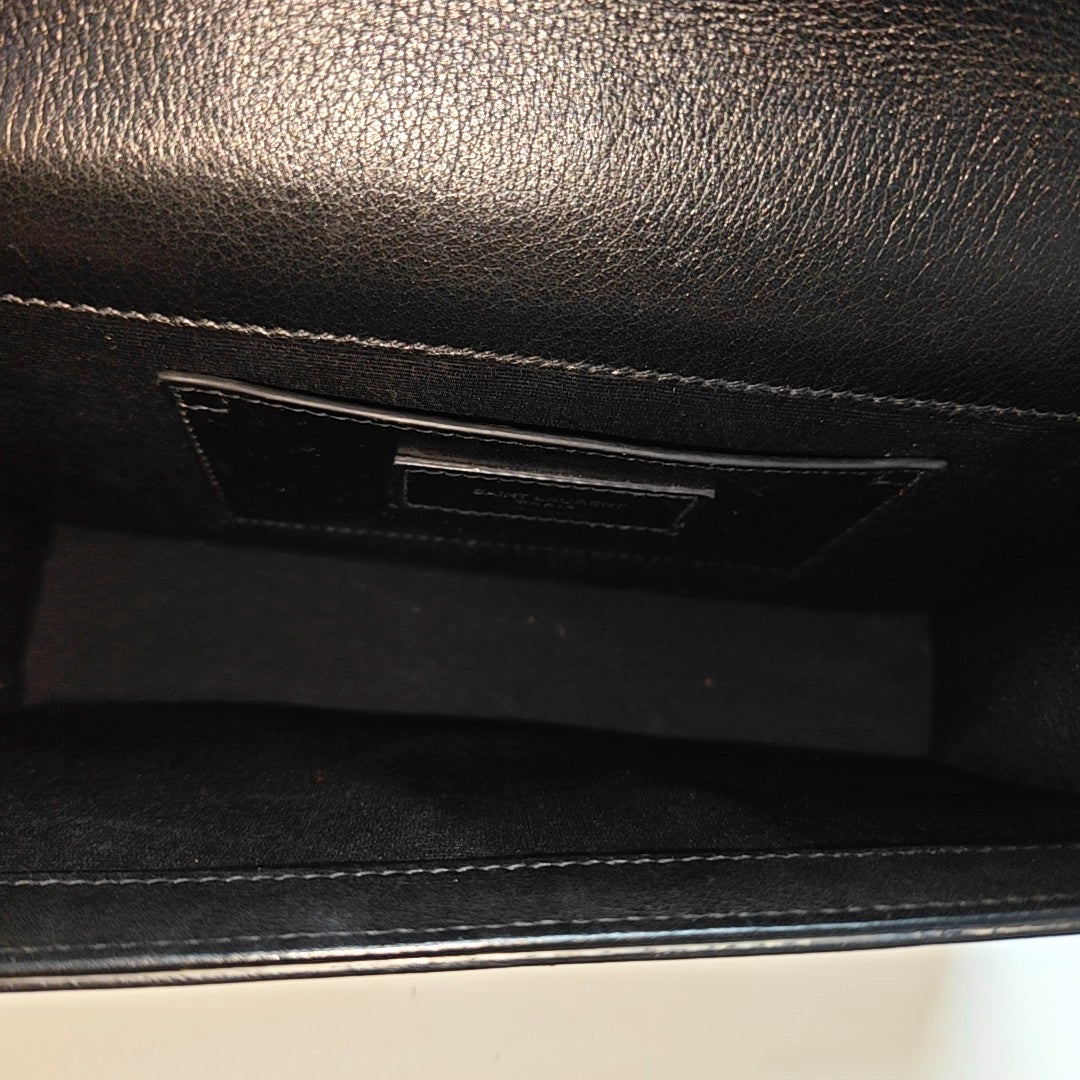 Calfskin Shoulder Bag Black
