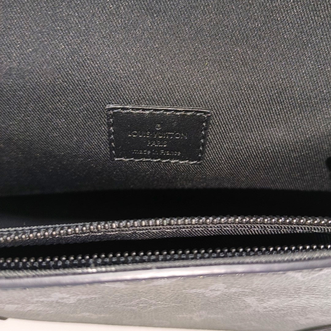 STEAMER Mini Monogram Coated Canvas Black