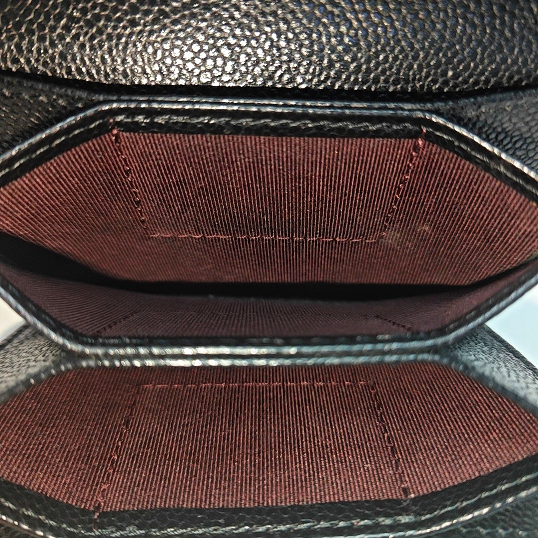 CLASSIC FLAP Quilted Grained Calfskin Black