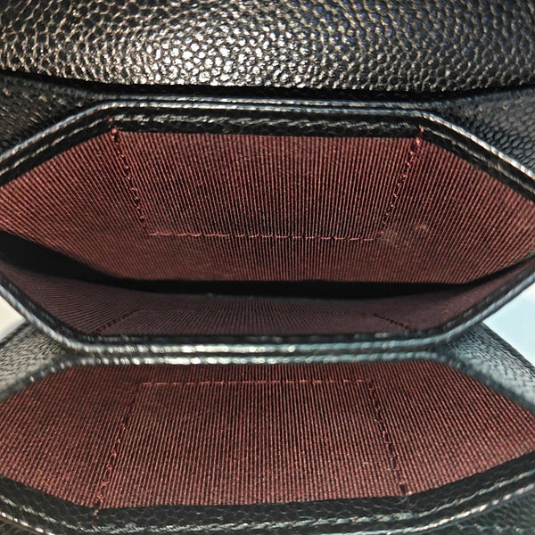CLASSIC FLAP Quilted Grained Calfskin Black