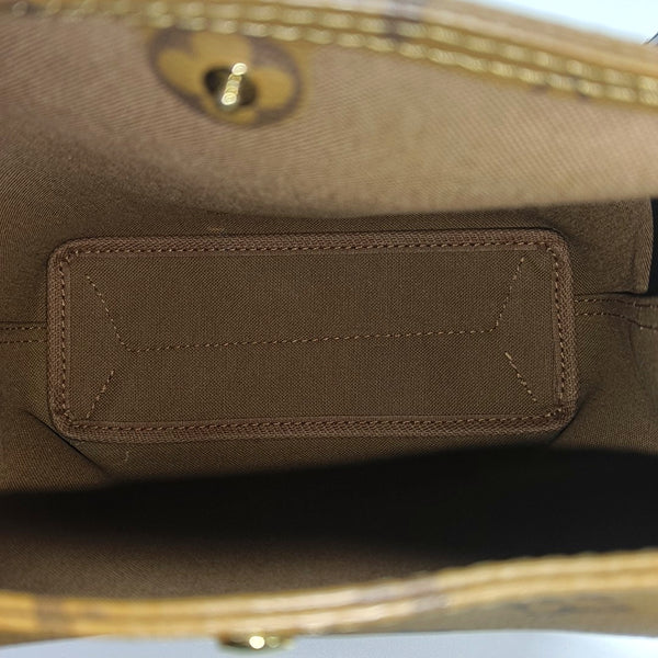 ATLANTIS BB Monogram Coated Canvas Brown