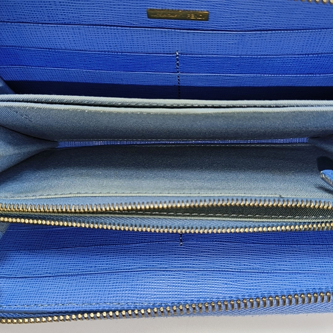 Calfskin Wallet Blue