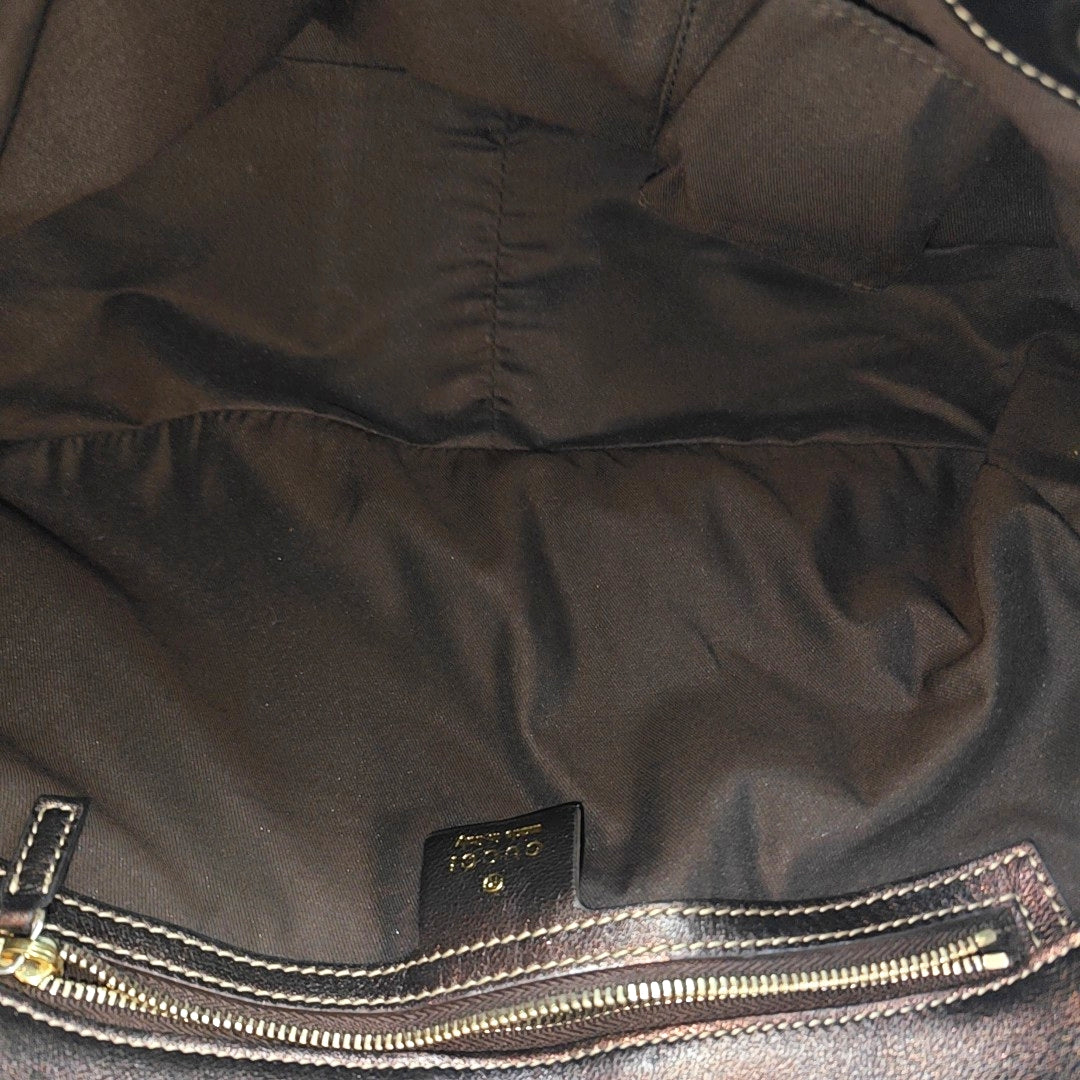 Positano Monogram Canvas Brown
