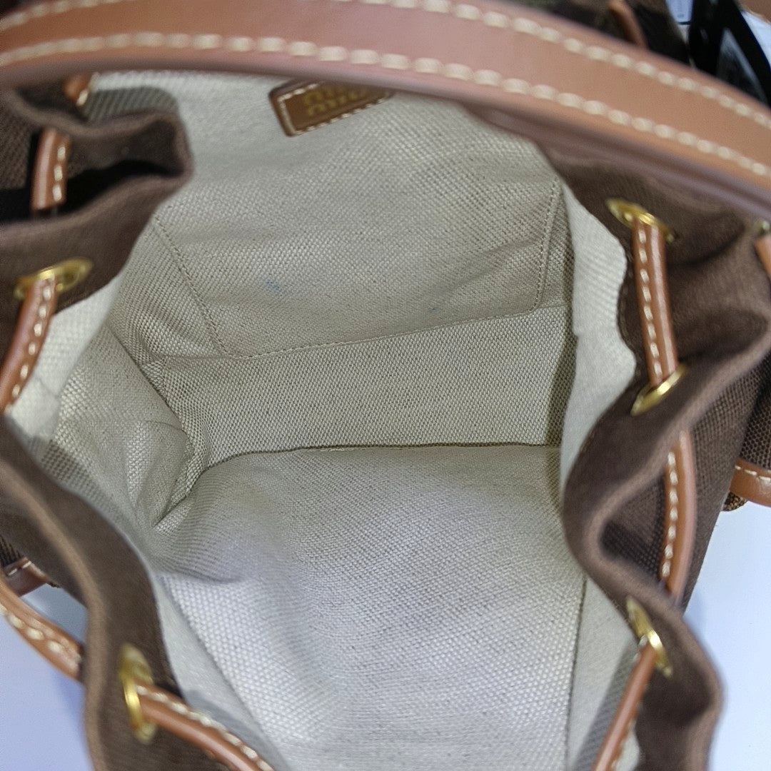 Fabric Backpack Brown