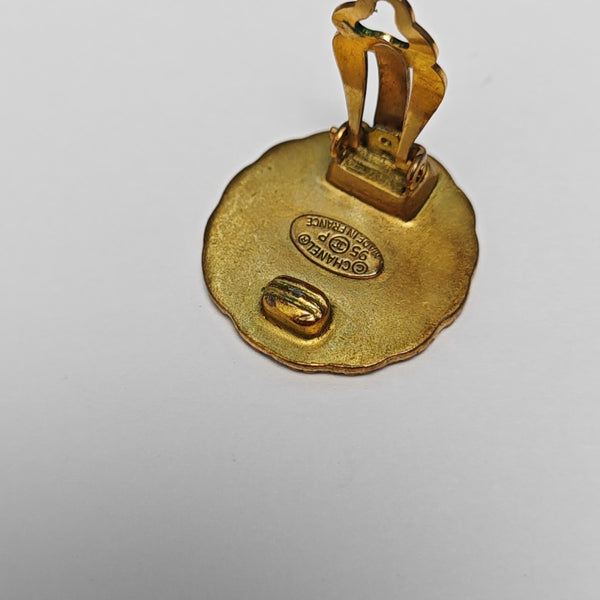 Metal Gold Clip On Earrings