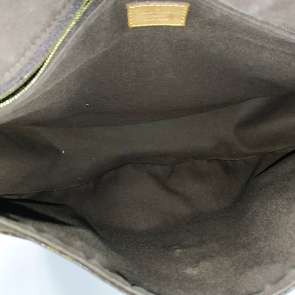 MENILMONTANT MM Monogram Coated Canvas Brown