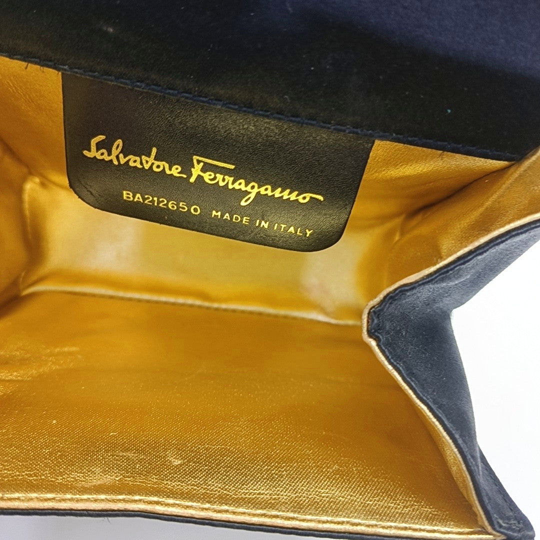 Silk Satin Top Handle Bag Black