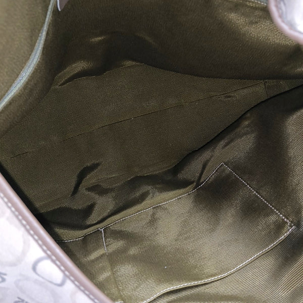Fabric Top Handle Bag Beige