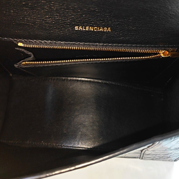 Hourglass S Calfskin Black