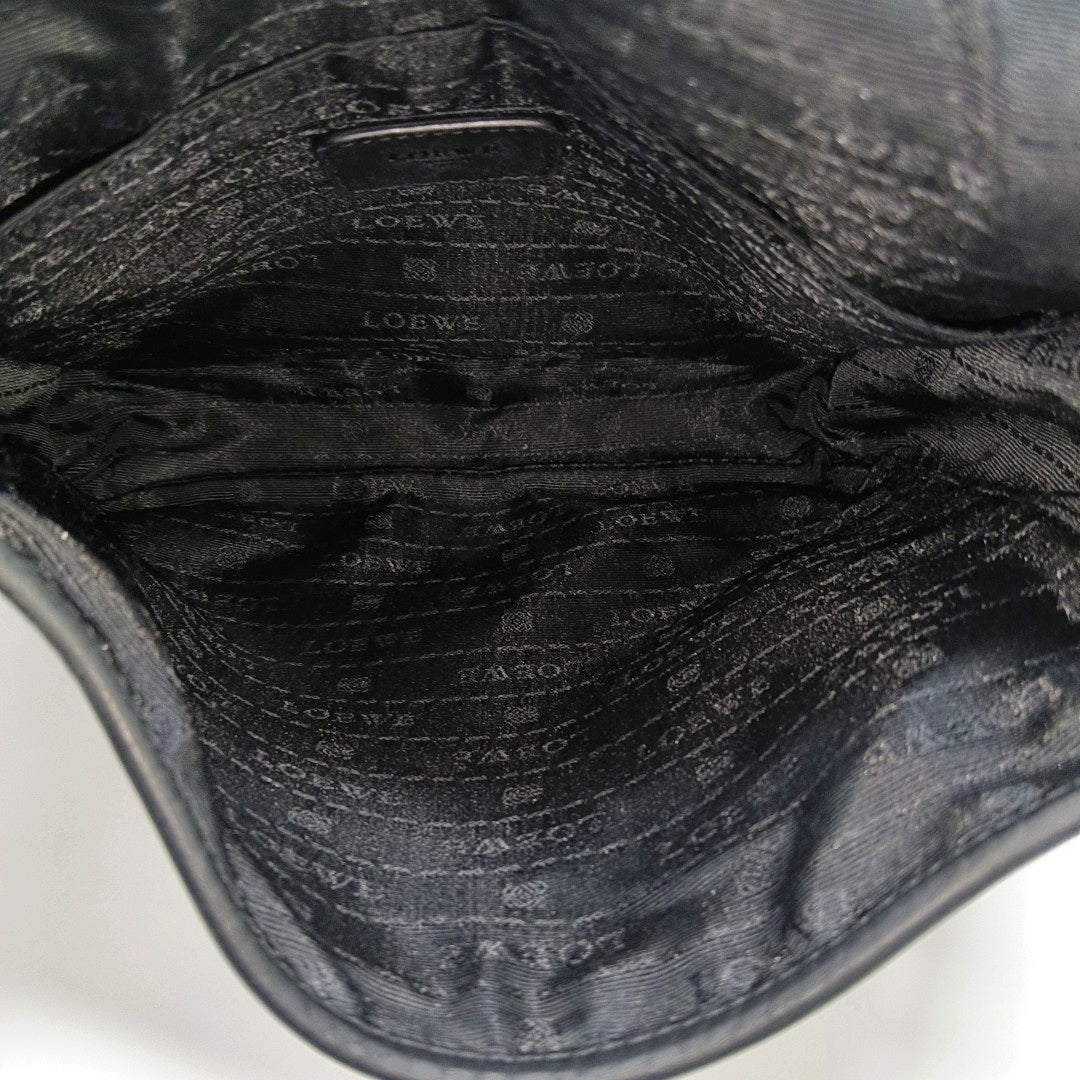Calfskin Shoulder Bag Black