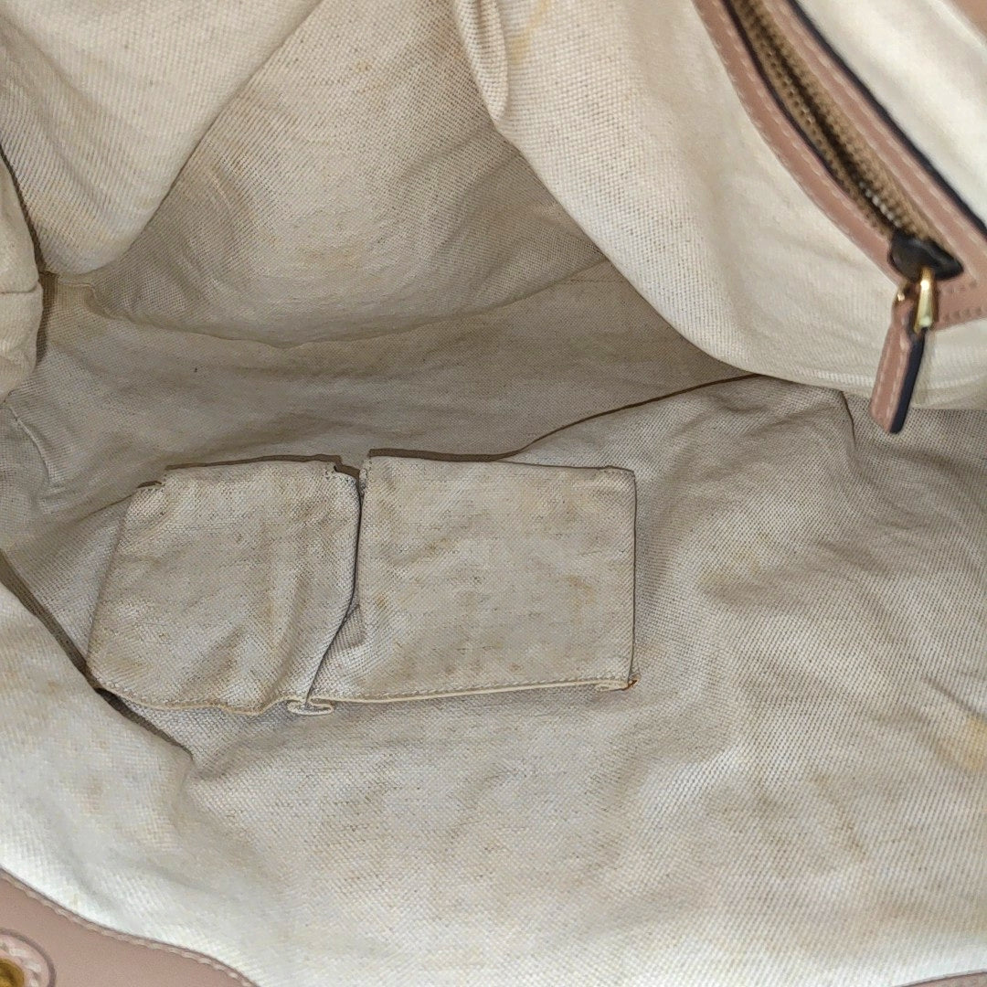 Sukey Monogram Canvas Beige
