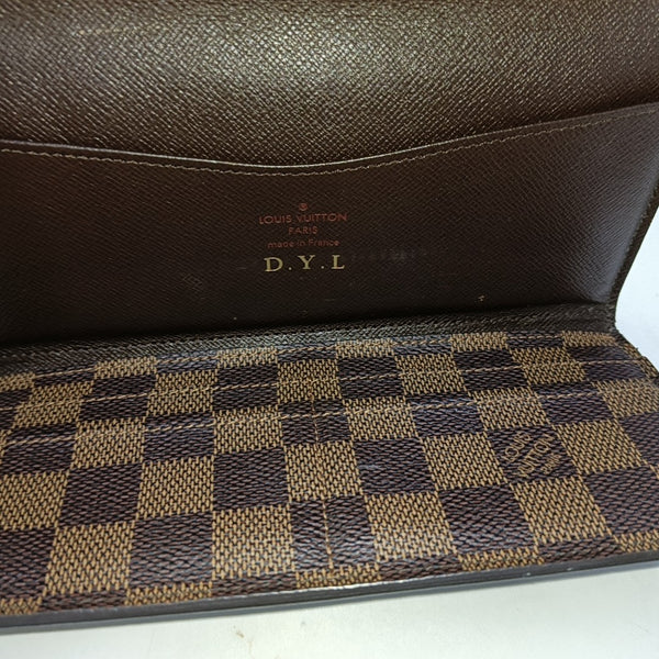 JOSÉPHINE Damier Ebene Coated Canvas Brown Wallet