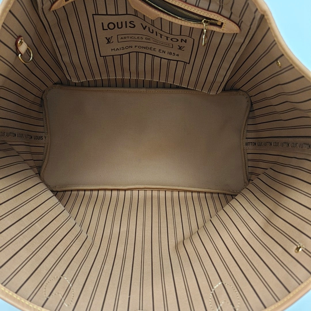 NEVERFULL GM Lona revestida Monogram Marrón