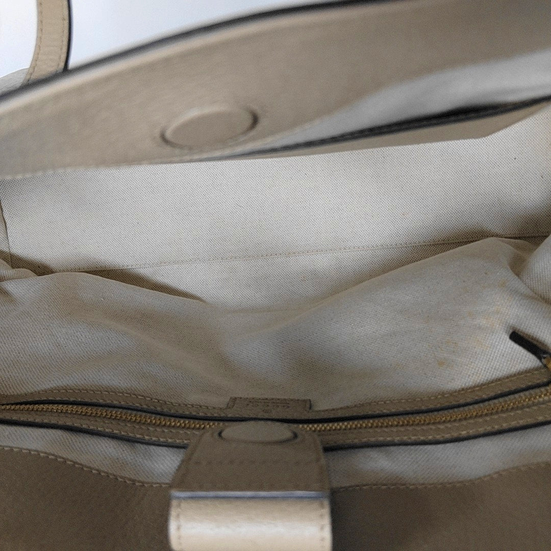 Ophidia Medium Monogram Coated Canvas Beige