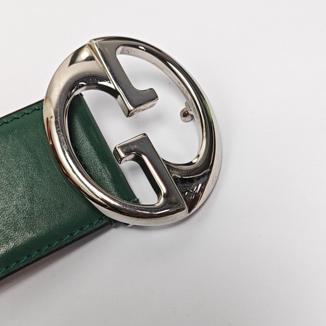 Leather Belt Green