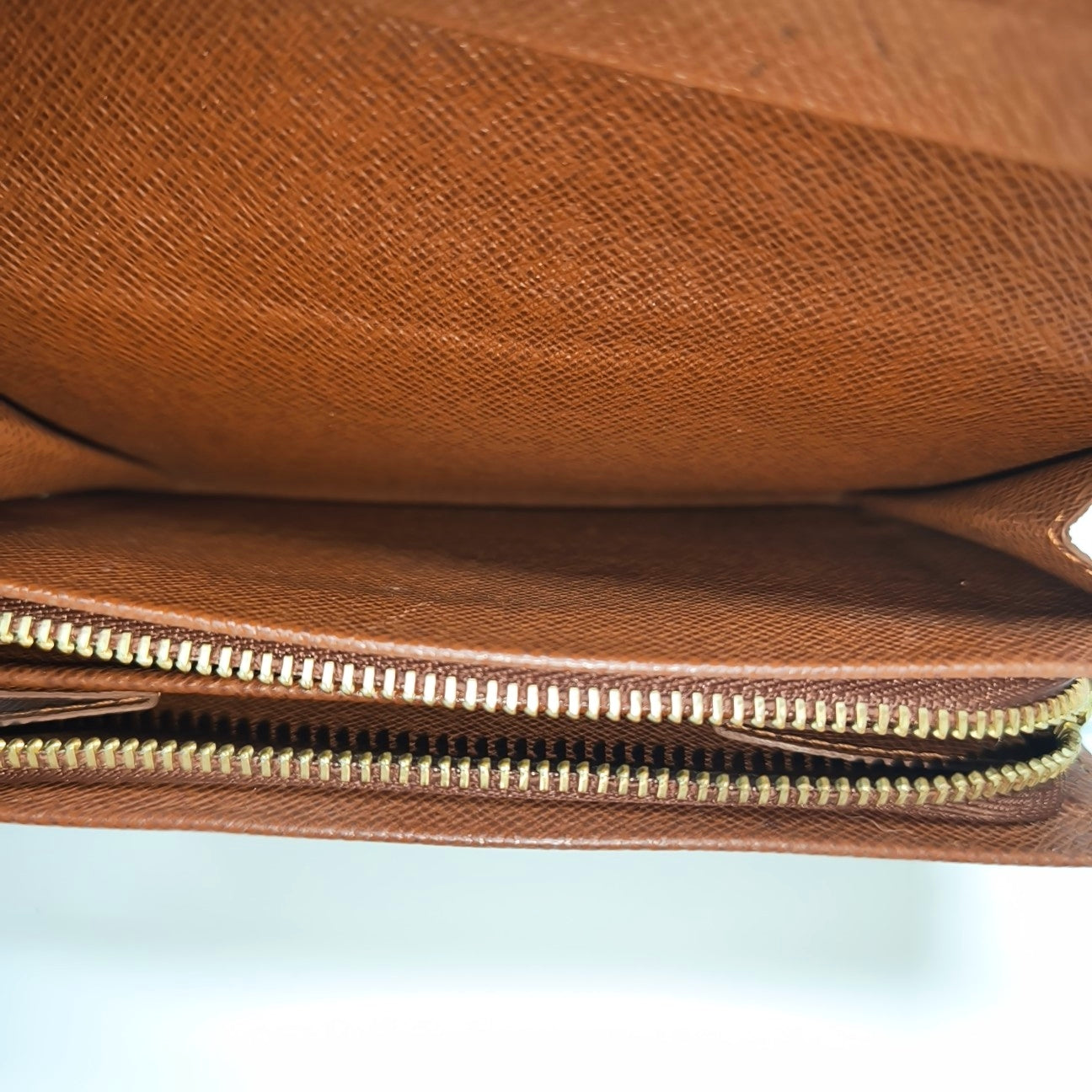 TRESOR Monogram Coated Canvas Brown Wallet