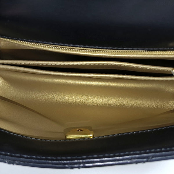 COCO HANDLE Small Quilted Calfskin Black