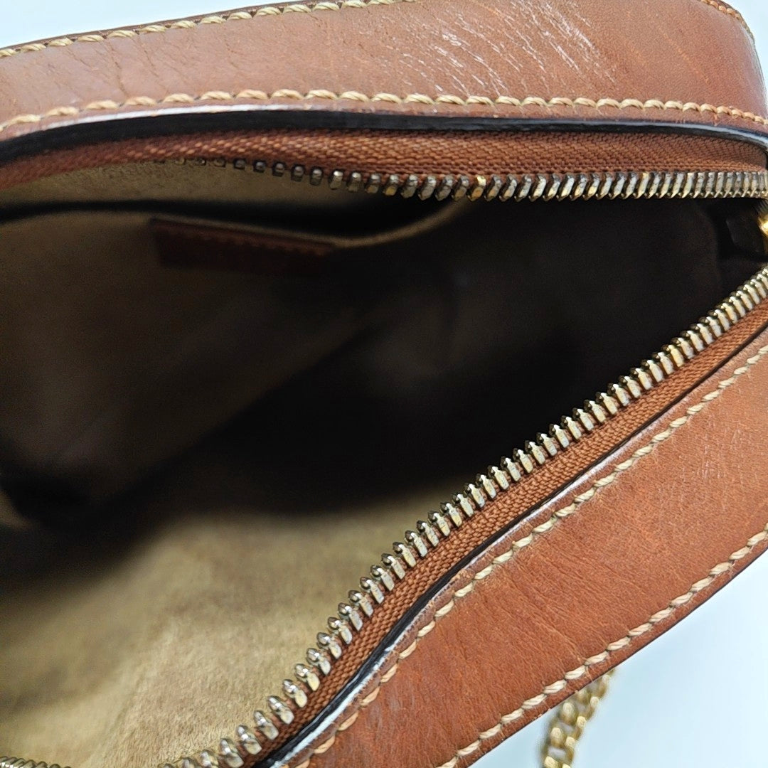 Monogram Coated Canvas Shoulder Bag Beige