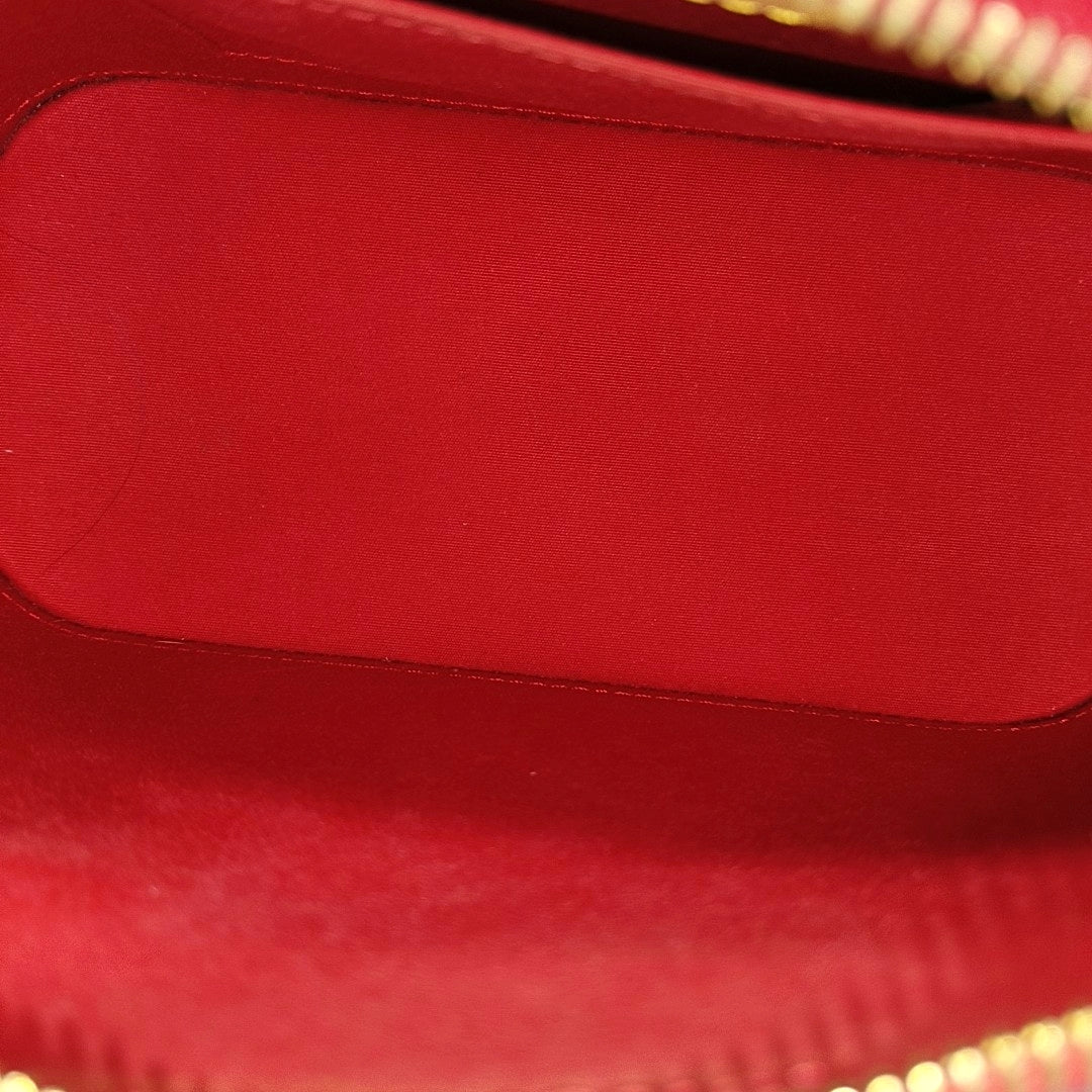 ALMA BB Monogram Patent Leather Red