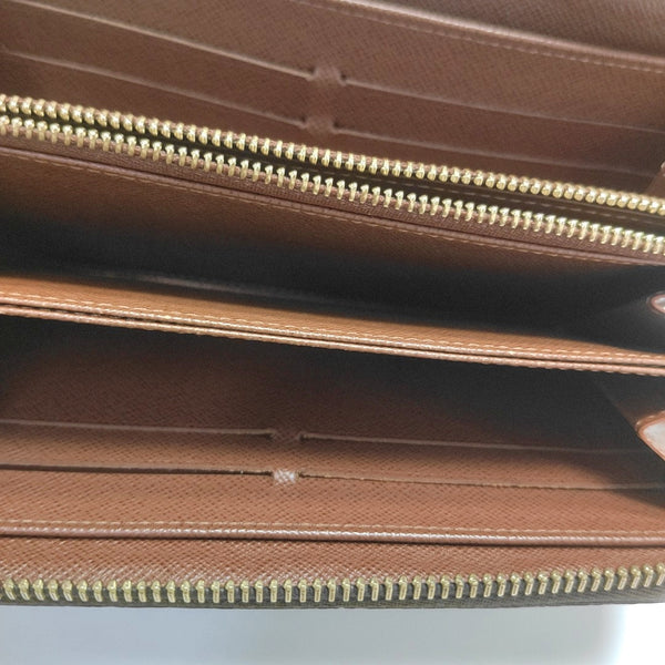 ZIPPY Monogram Coated Canvas Brown Wallet