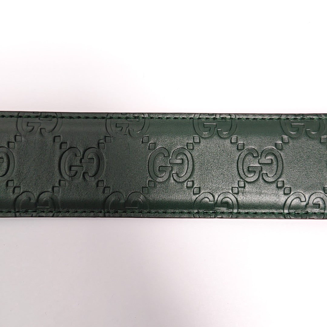 Leather Belt Green