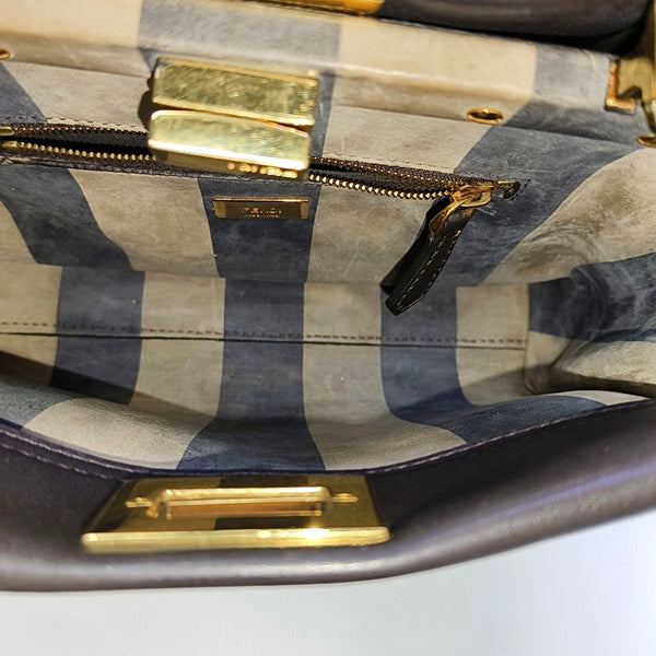 Peekaboo Mini Lambskin Black