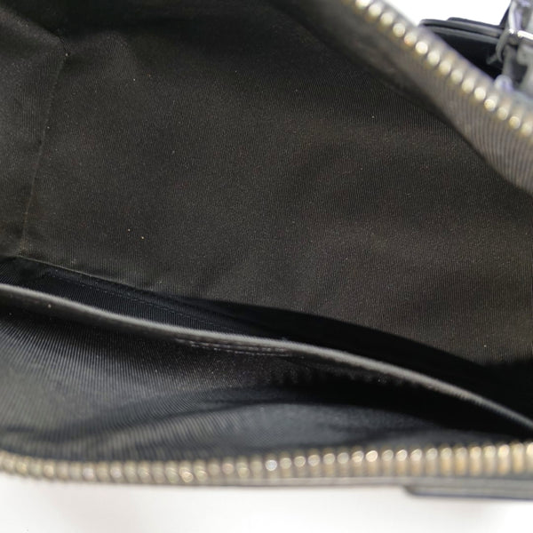 KEEPALL Monogram Coated Canvas Black