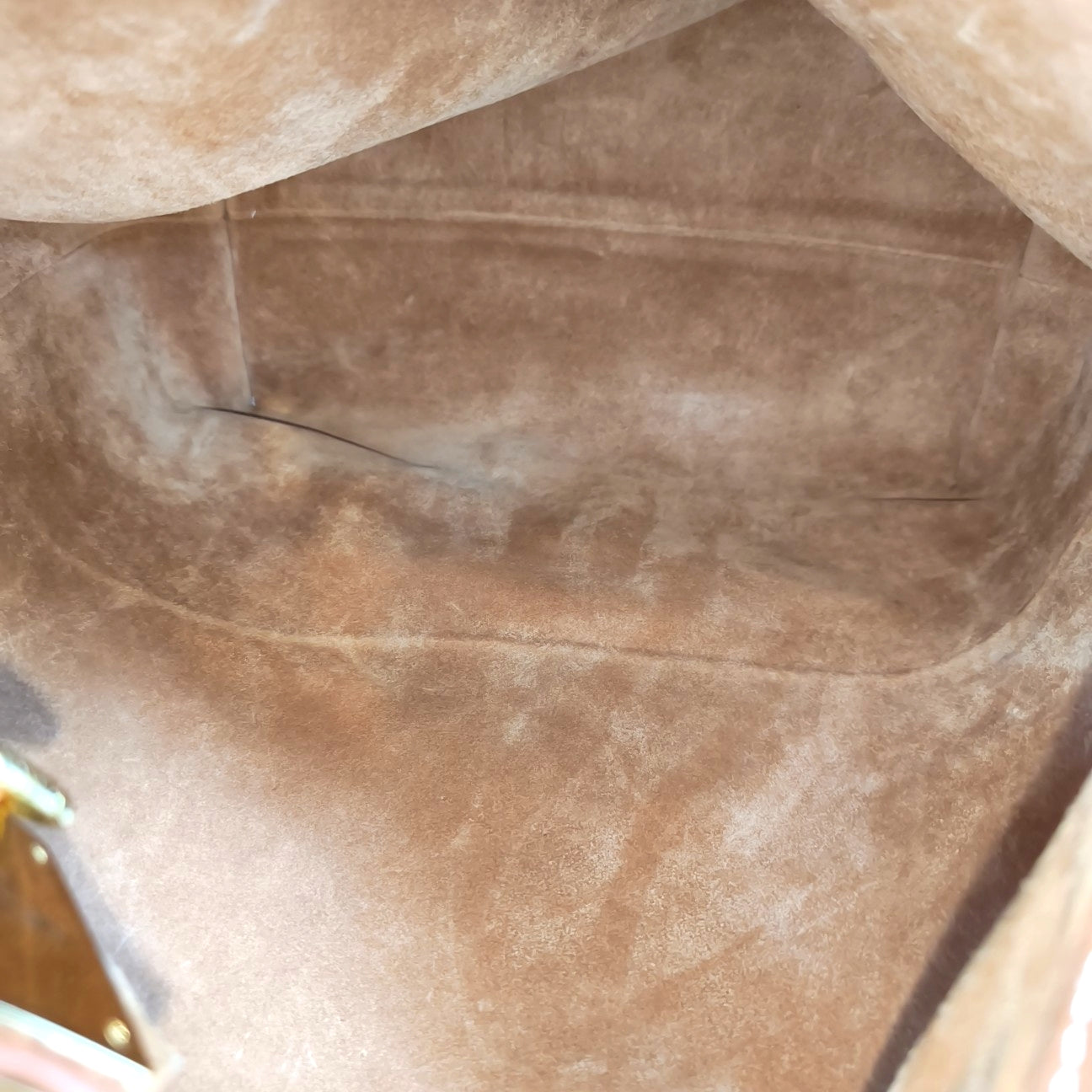 LOW KEY HOBO MM Monogram Calfskin Brown