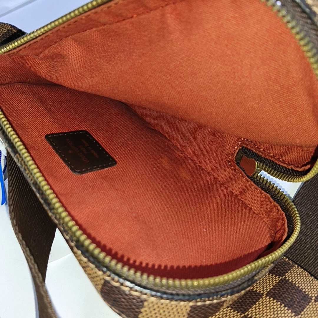GÉRONIMOS Damier Ebene Coated Canvas Brown