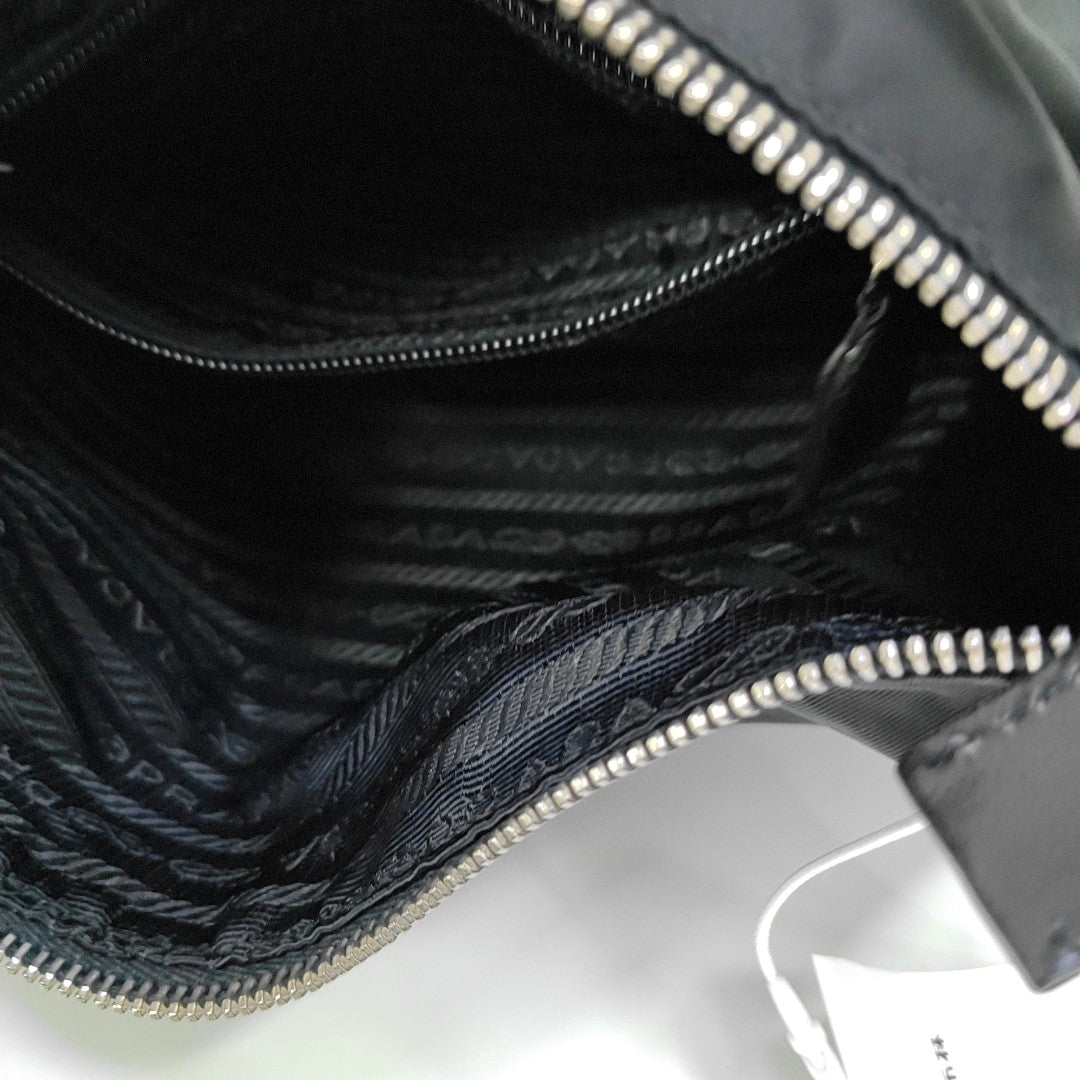Nylon Shoulder Bag Black