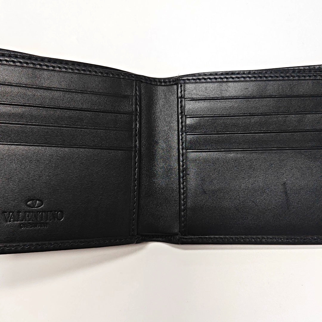 Coated Canvas Card Holder Green