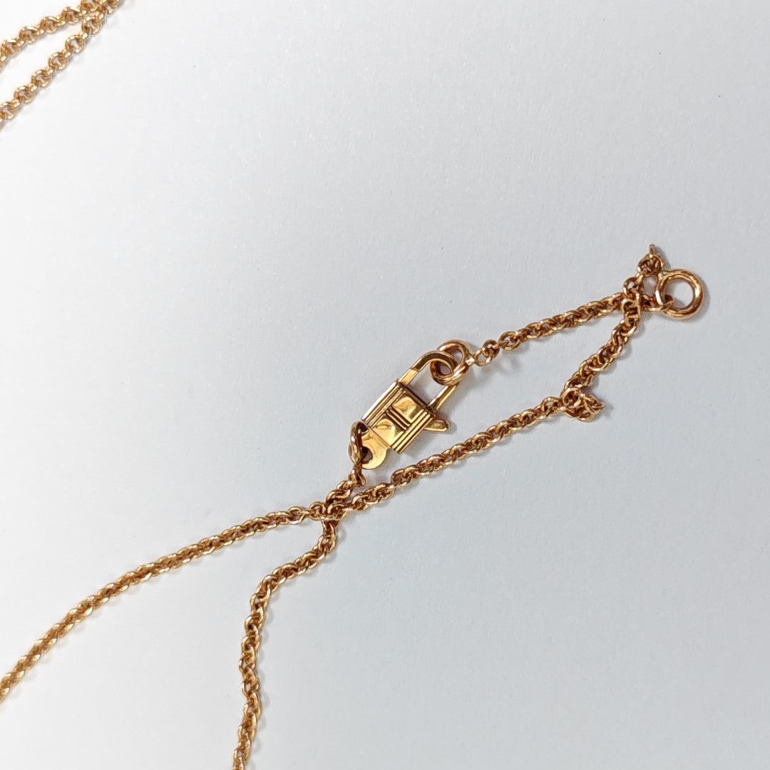 Amulettes Constance 18k Rose Gold Necklace