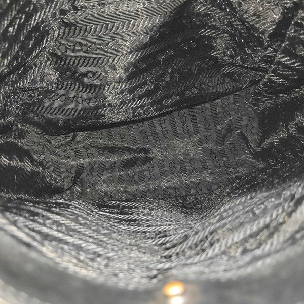 Patent Leather Top Handle Bag Black