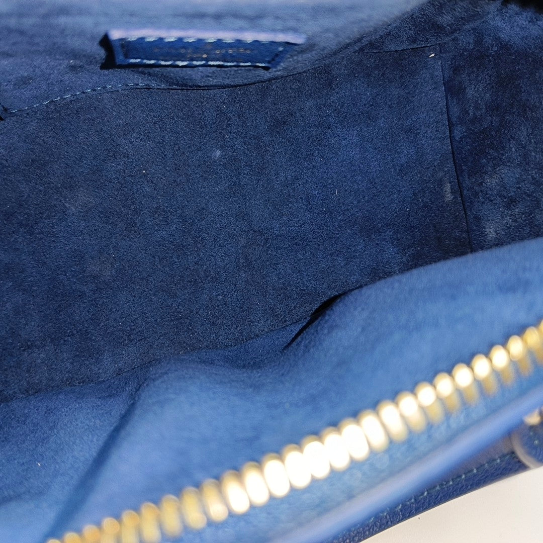 SPEEDY 20 Monogram Calfskin Blue