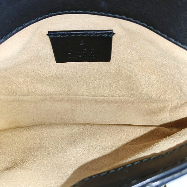 GG Marmont Mini Quilted Calfskin Black