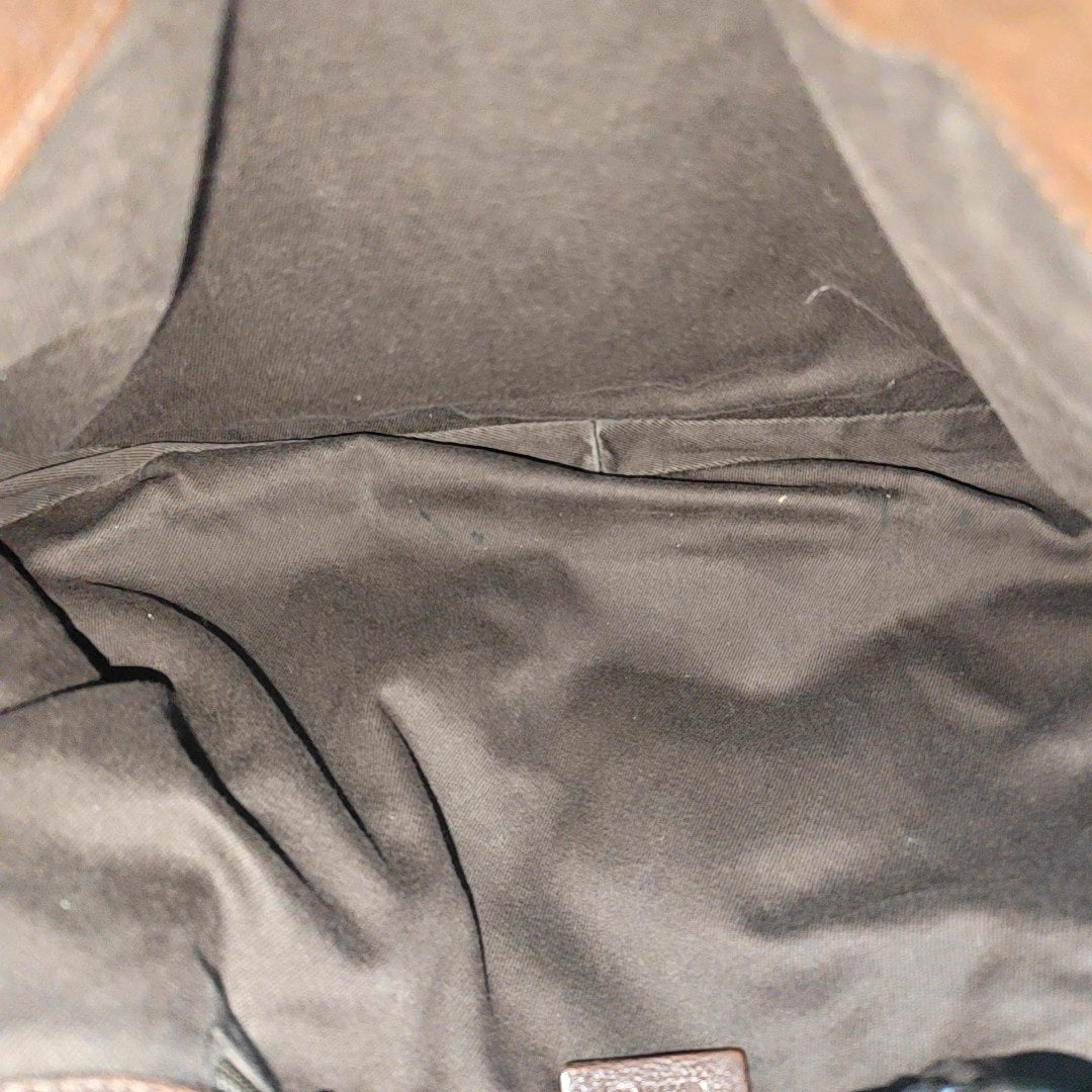 Monogram Canvas Tote Bag Black