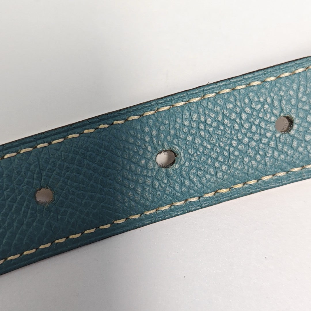 Leather Belt Blue