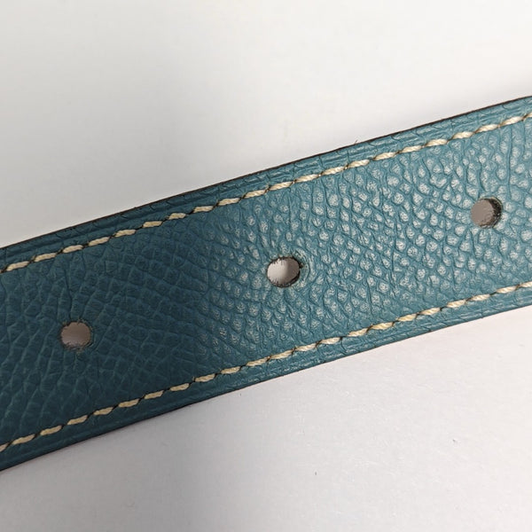 Leather Belt Blue