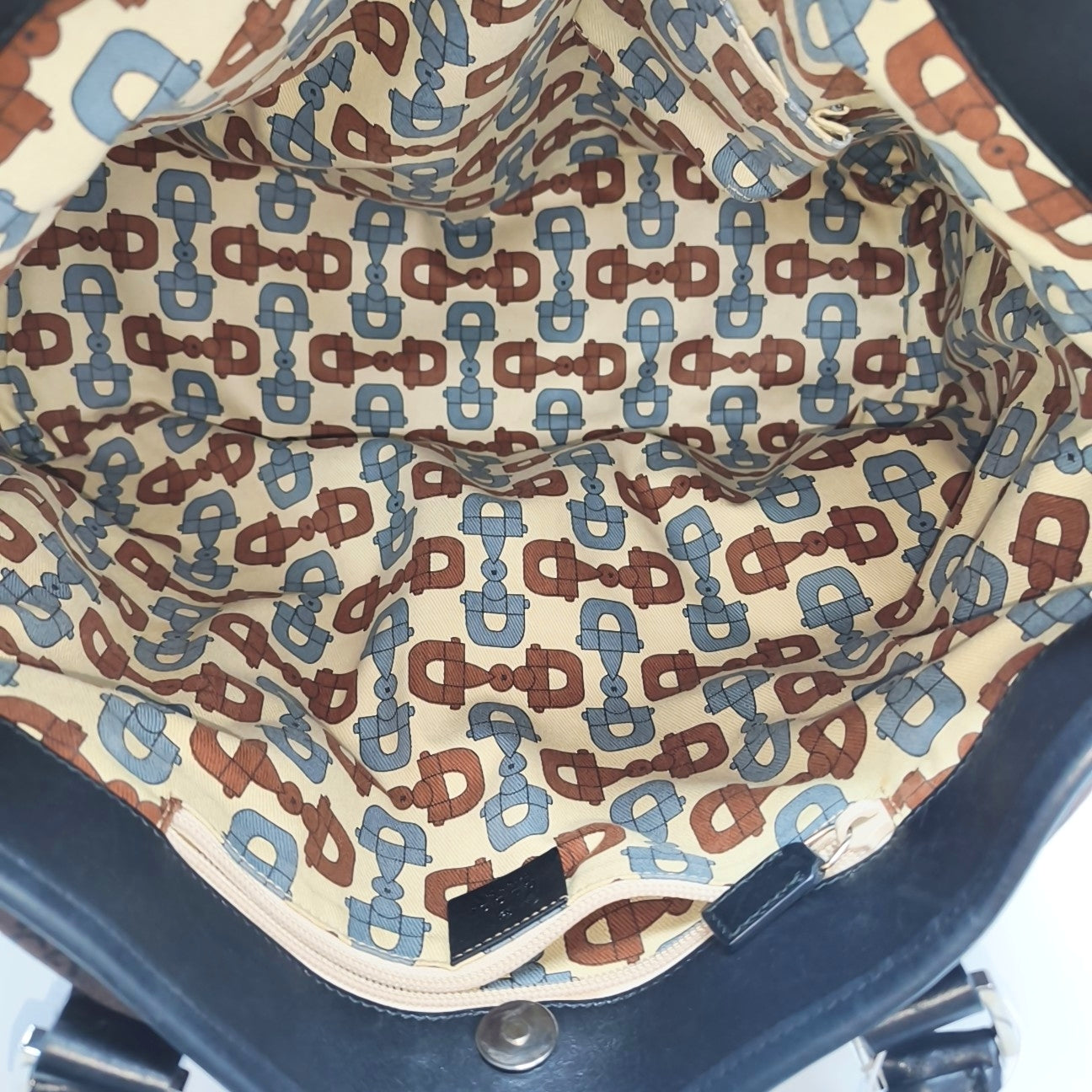 Monogram Canvas Tote Bag Brown