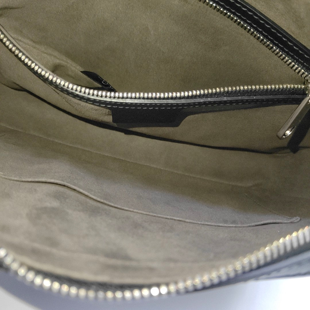 Monogram Calfskin Clutch Black