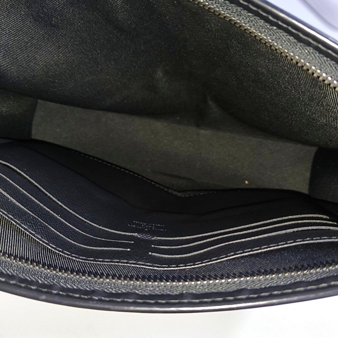 Pochette Voyag MM Monogram Coated Canvas Black