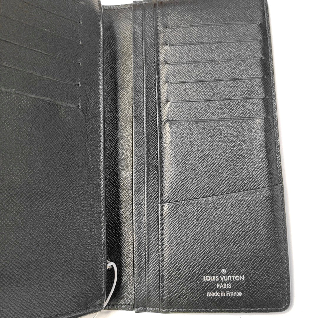 BRAZZA Damier Graphite Coated Canvas Gray Wallet