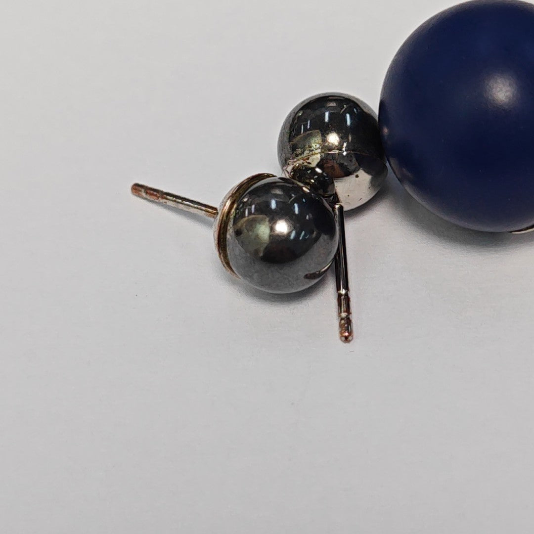 Dior Tribales Metal Silver Stud Earrings