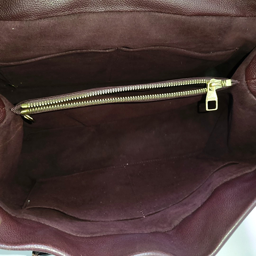 OLYMPE MM Monogram Coated Canvas Brown