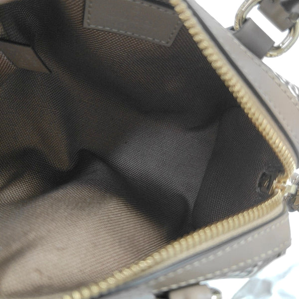 Monogram Coated Canvas Shoulder Bag Super Mini Gray