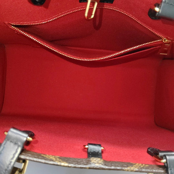 ONTHEGO MM Monogram Coated Canvas Brown