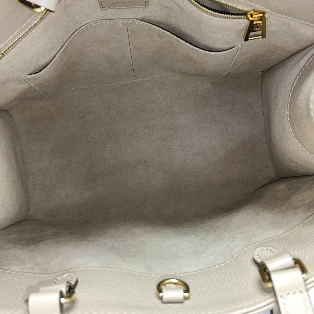 ONTHEGO MM Monogram Calfskin Gray