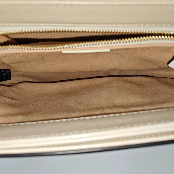 Horsebit 1955 Small Monogram Coated Canvas Beige
